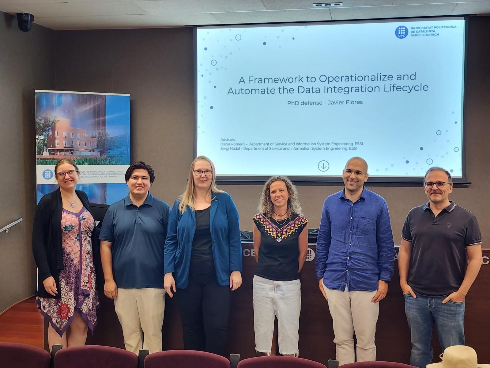 Javer Flores and his PhD examination committee