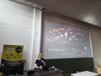 Katja presenting