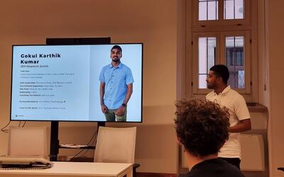 Gokul Karthik Kumar presenting